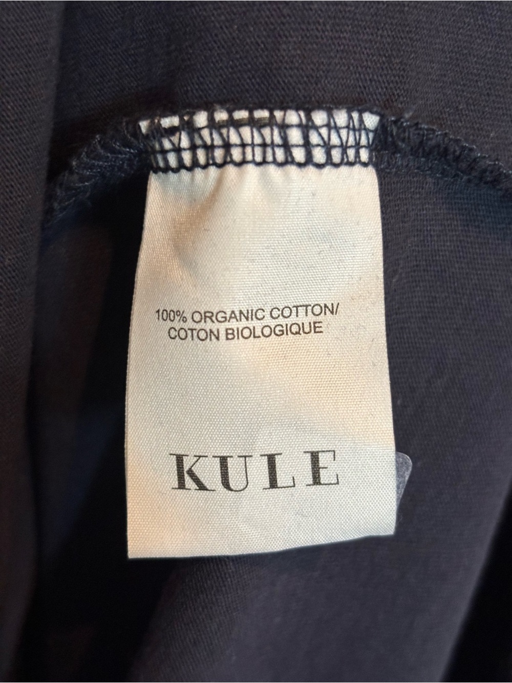NWT Kule The Tank Dress Navy Blue Organic Cotton Midi M - Picture 6 of 7